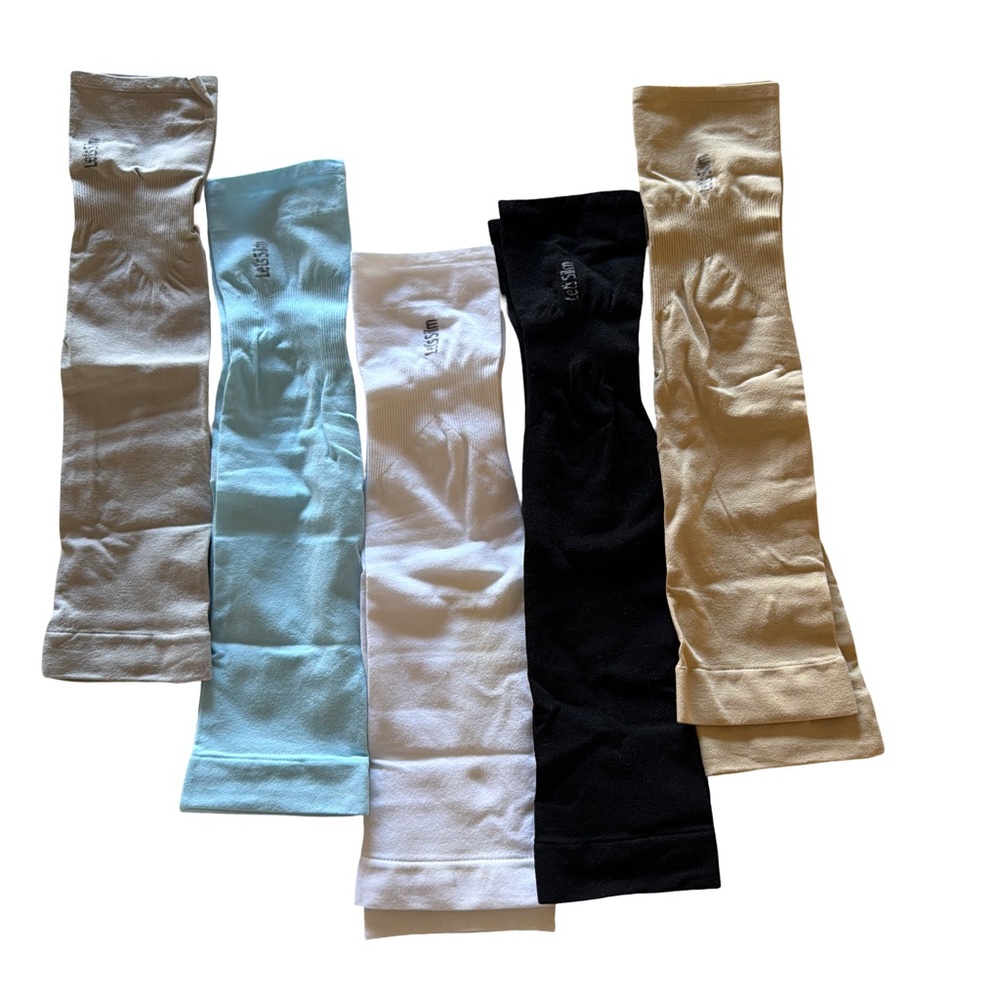 Elegant Women's Arm Slimming Set - Black, White, Blue, Beige, Cream